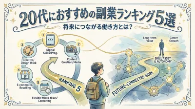 20代におすすめの副業ランキング5選と将来につながる働き方とは？