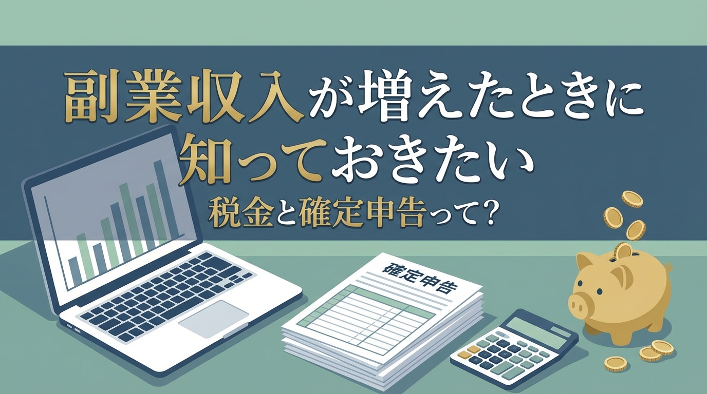 副業収入が増えたときに知っておきたい税金と確定申告って？