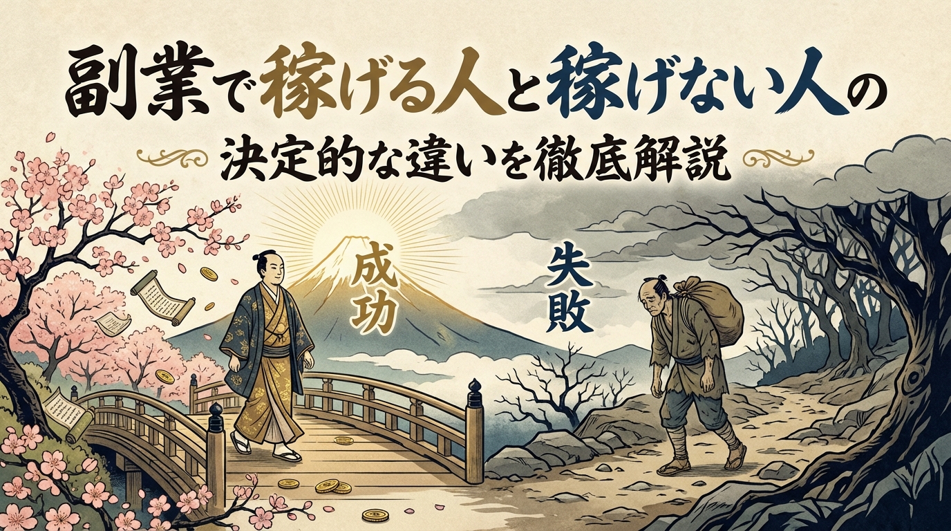 副業で稼げる人と稼げない人の決定的な違いを徹底解説