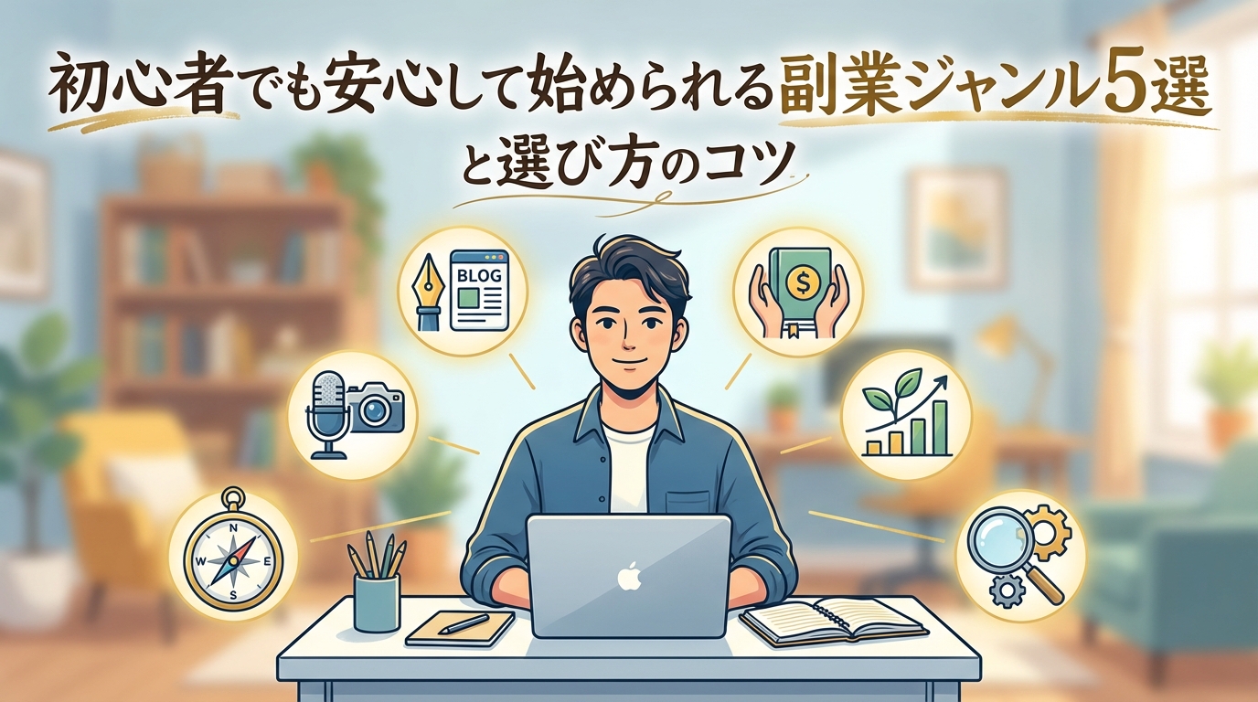 初心者でも安心して始められる副業ジャンル5選と選び方のコツ
