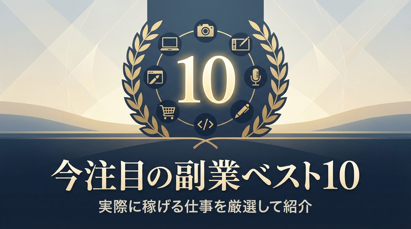 今注目の副業ベスト10 実際に稼げる仕事を厳選して紹介