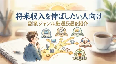 将来収入を伸ばしたい人向け副業ジャンル厳選5選を紹介