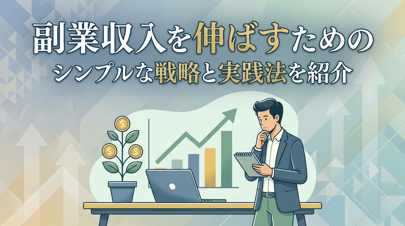 副業収入を伸ばすためのシンプルな戦略と実践法を紹介