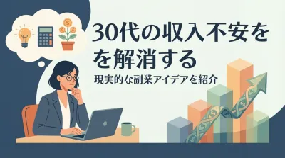30代の収入不安を解消する現実的な副業アイデアを紹介