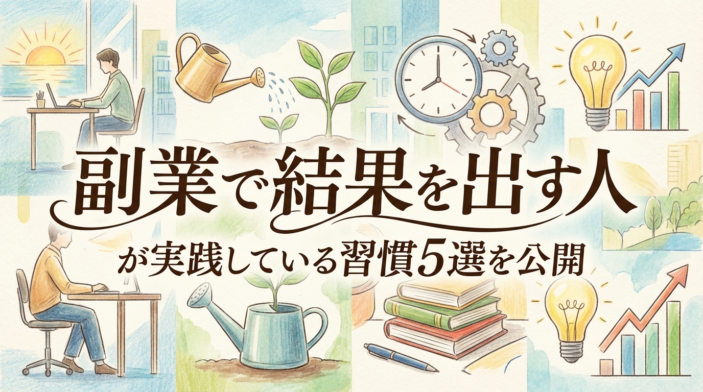 副業で結果を出す人が実践している習慣5選を公開